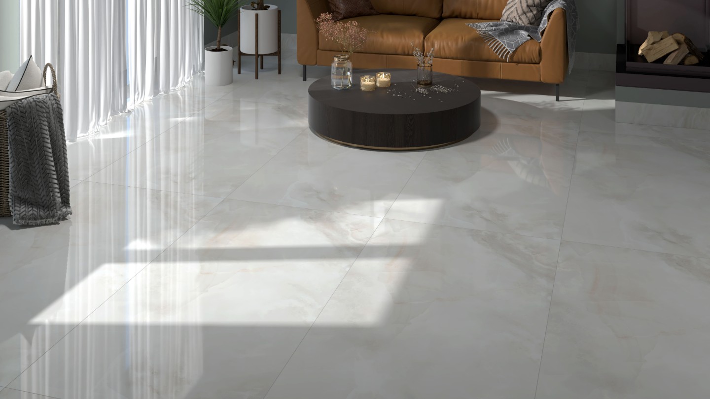 120x120 SARDONYX WHITE POLISHED