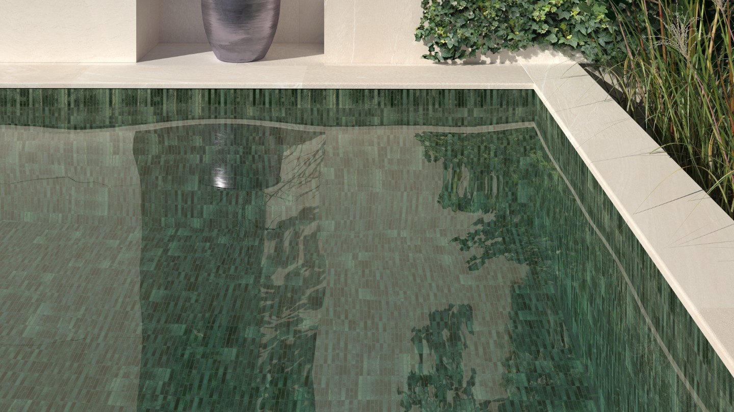 KIT-KAT MOSAIC GRASS GLOSSY 11,5X23,1